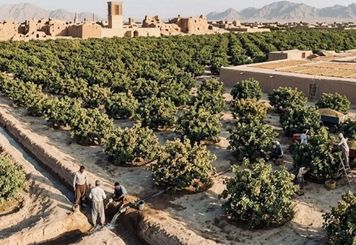 Our pistachio orchard in Iran
